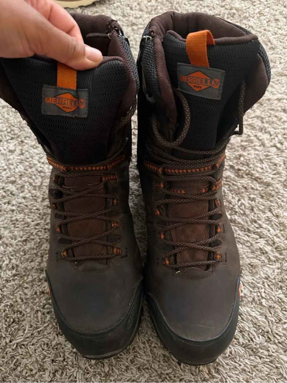 Merrell Men’s Brown Waterproof Hiking Boots